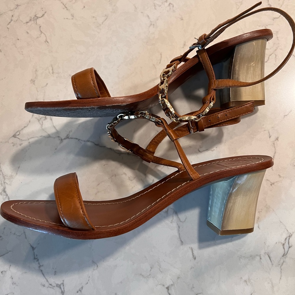 Gorgeous Tory Burch Heeled Sandals - Size 9